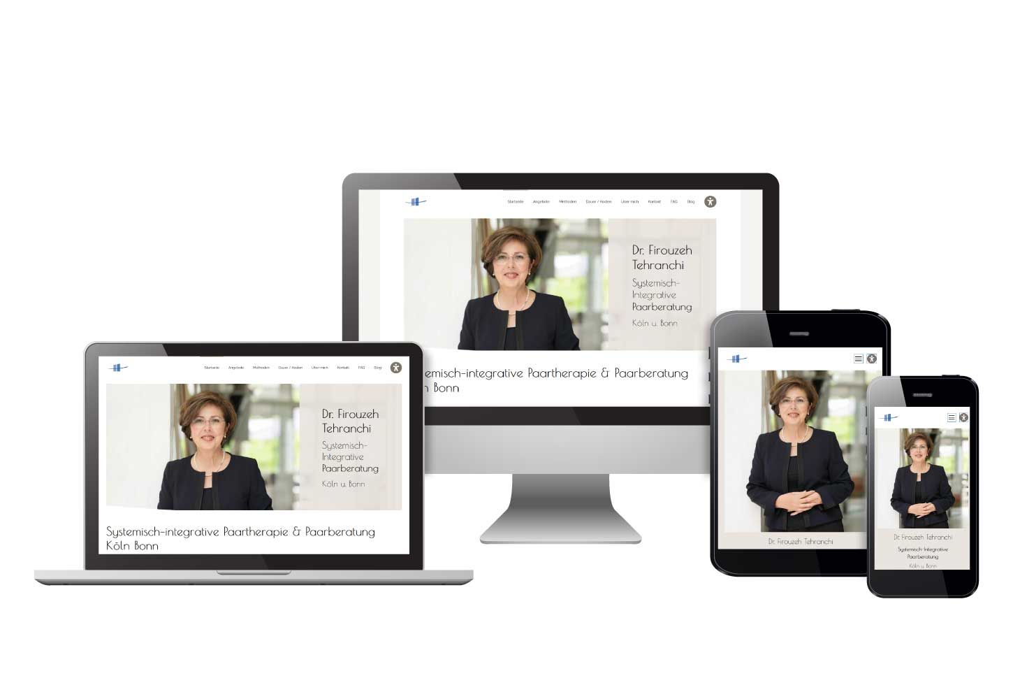 responsive design Website praxis für Paartherapie