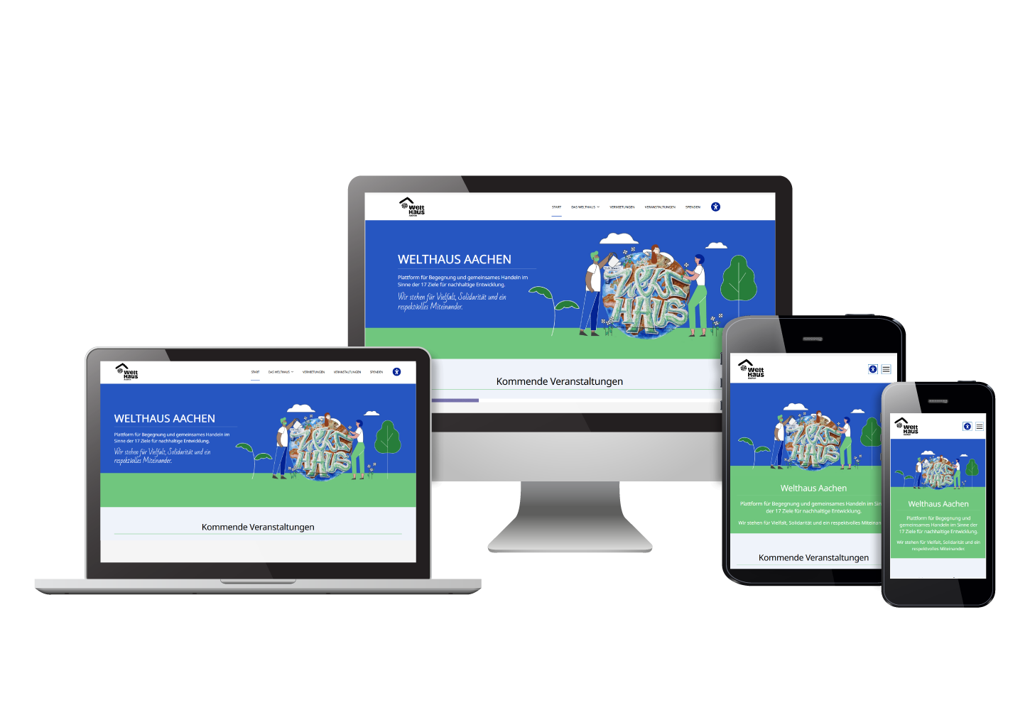 ebsite des welthauses auf verschiedene Geräte